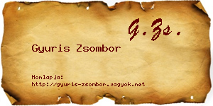 Gyuris Zsombor névjegykártya