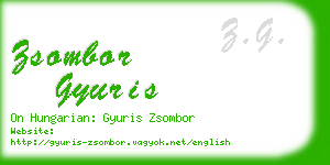 zsombor gyuris business card